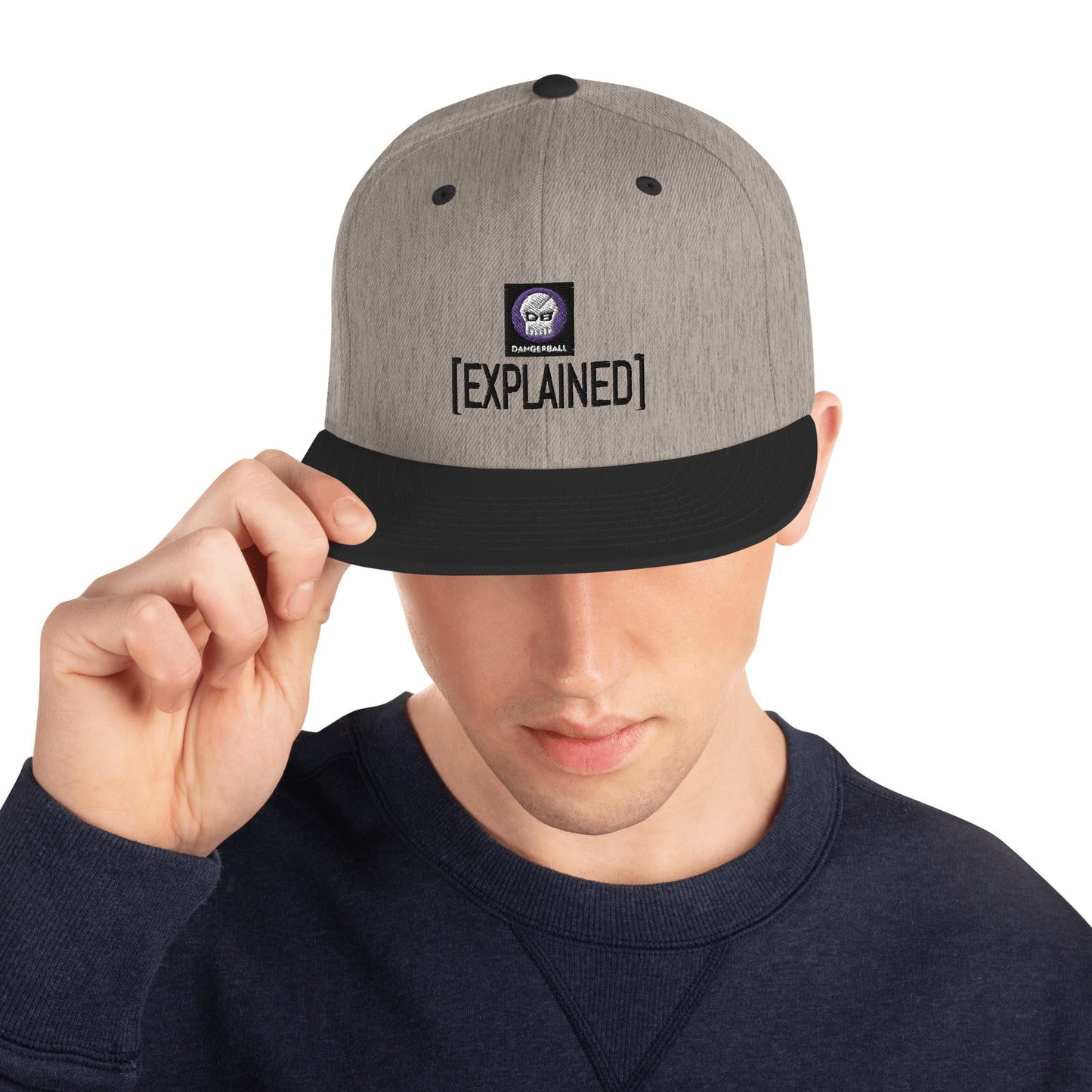 DANGERBALL EXPLAINED- DB SKULL LOGO - Snapback Hat