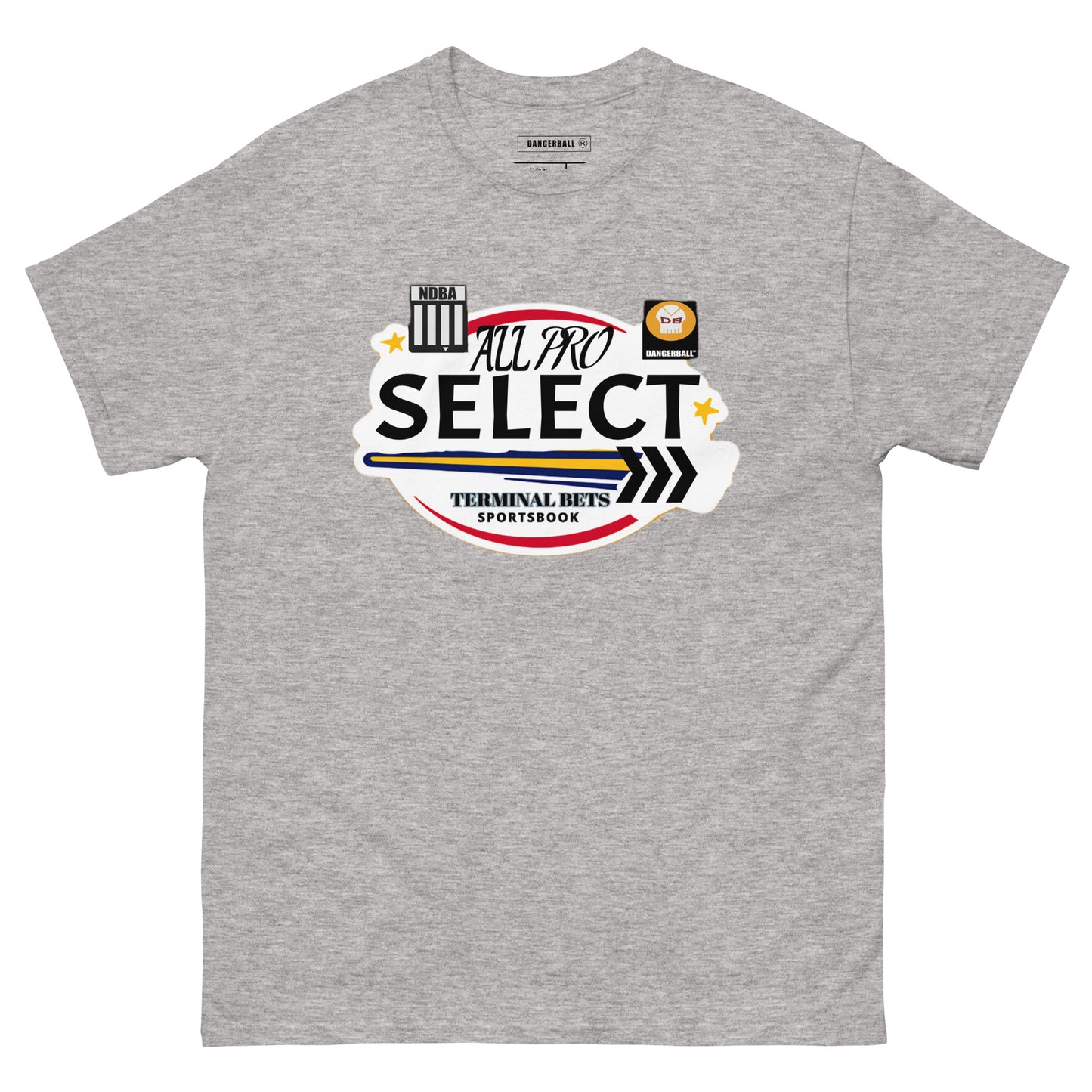 TERMINAL BETS - ALL PRO SELECT - NDBA SHIELD - DANGERBALL SKULL LOGO - #1 - Men's classic tee