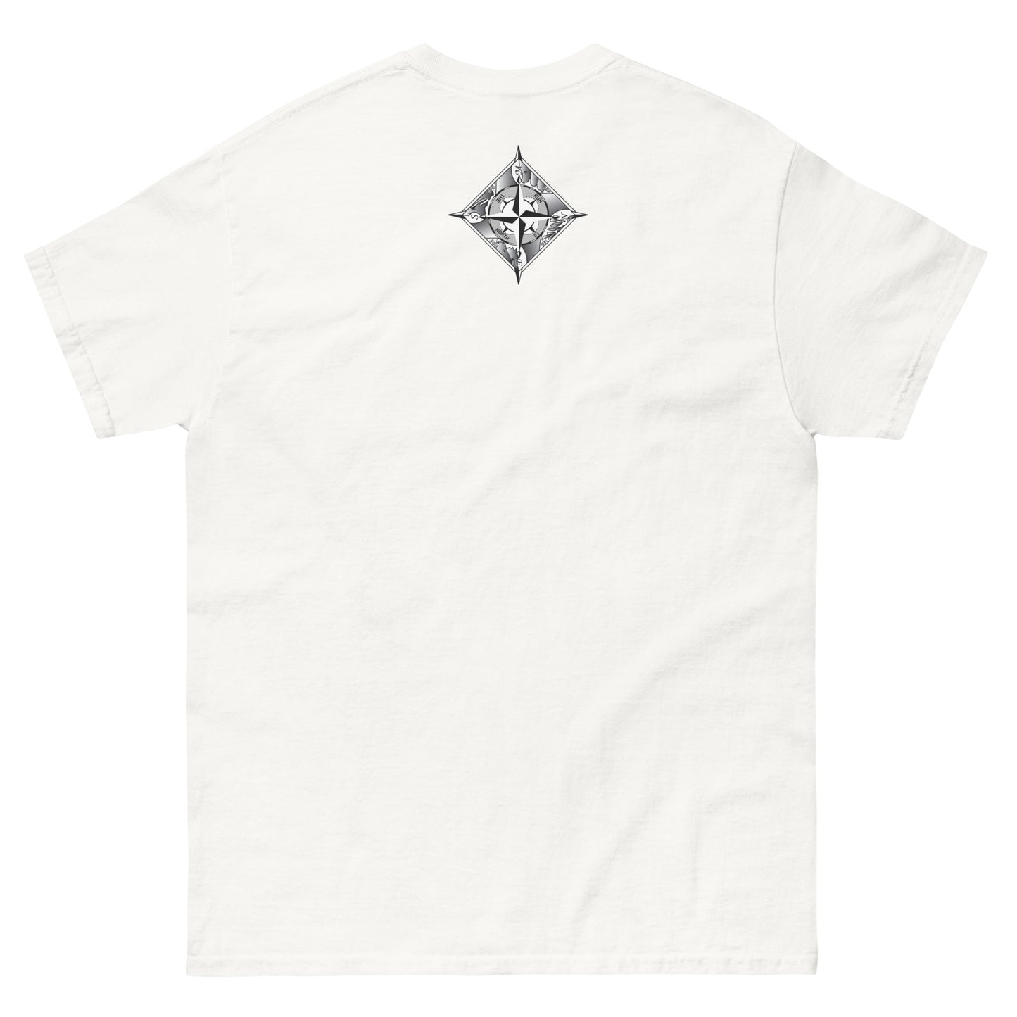 RUNN TO THE NORTH- COMPASS LOGO -Men's classic tee