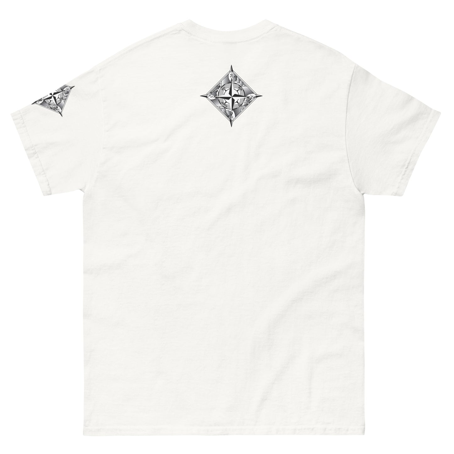 RUNN TO THE NORTH - COMPASS LOGO -RHINO BLAST #1 - Men's classic tee