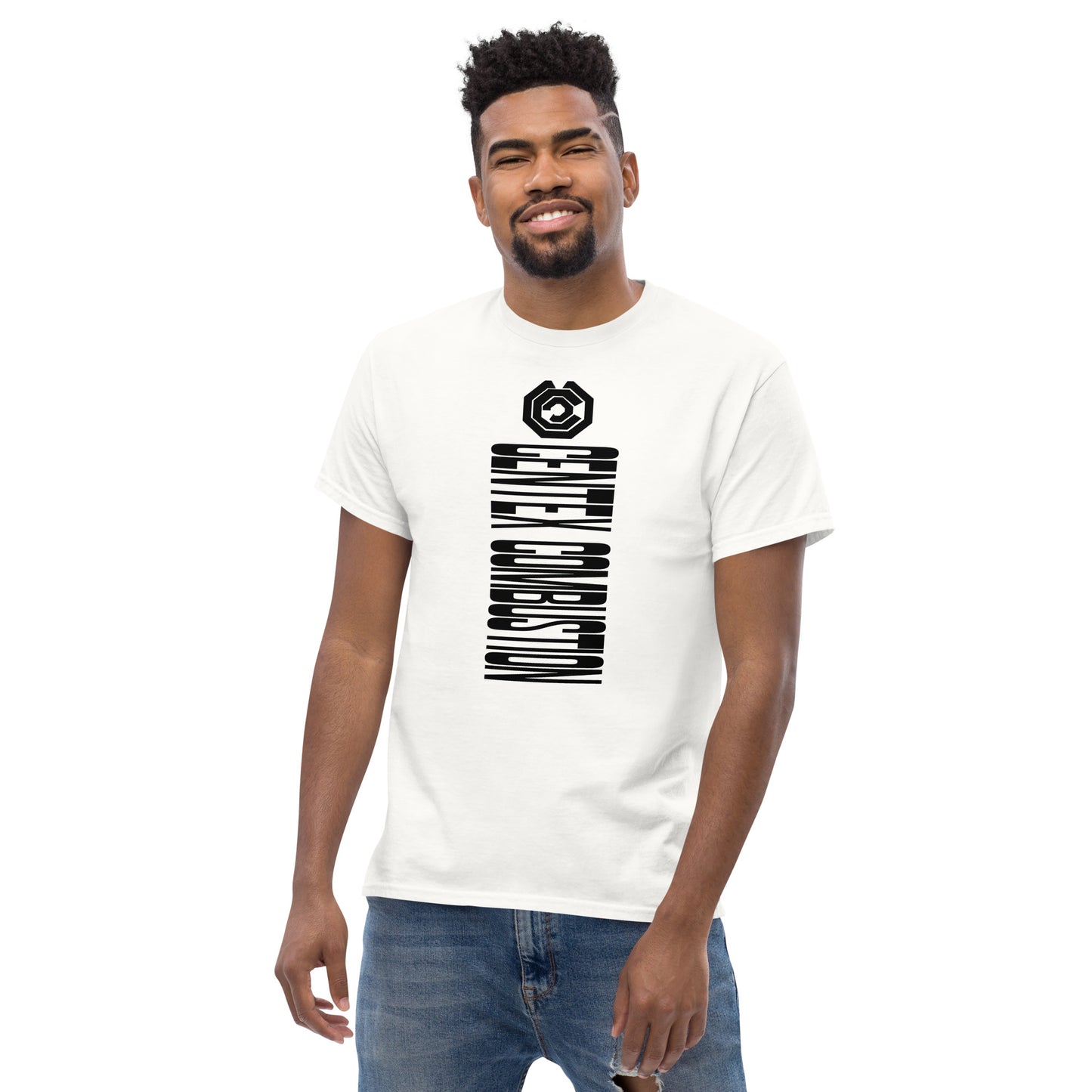CENTEX COMBUSTION - SIDEWAYS LOGO - COMBUSTION ENERGY C GEARS - SMALL LOGO VERSION T-Shirt Men's classic tee