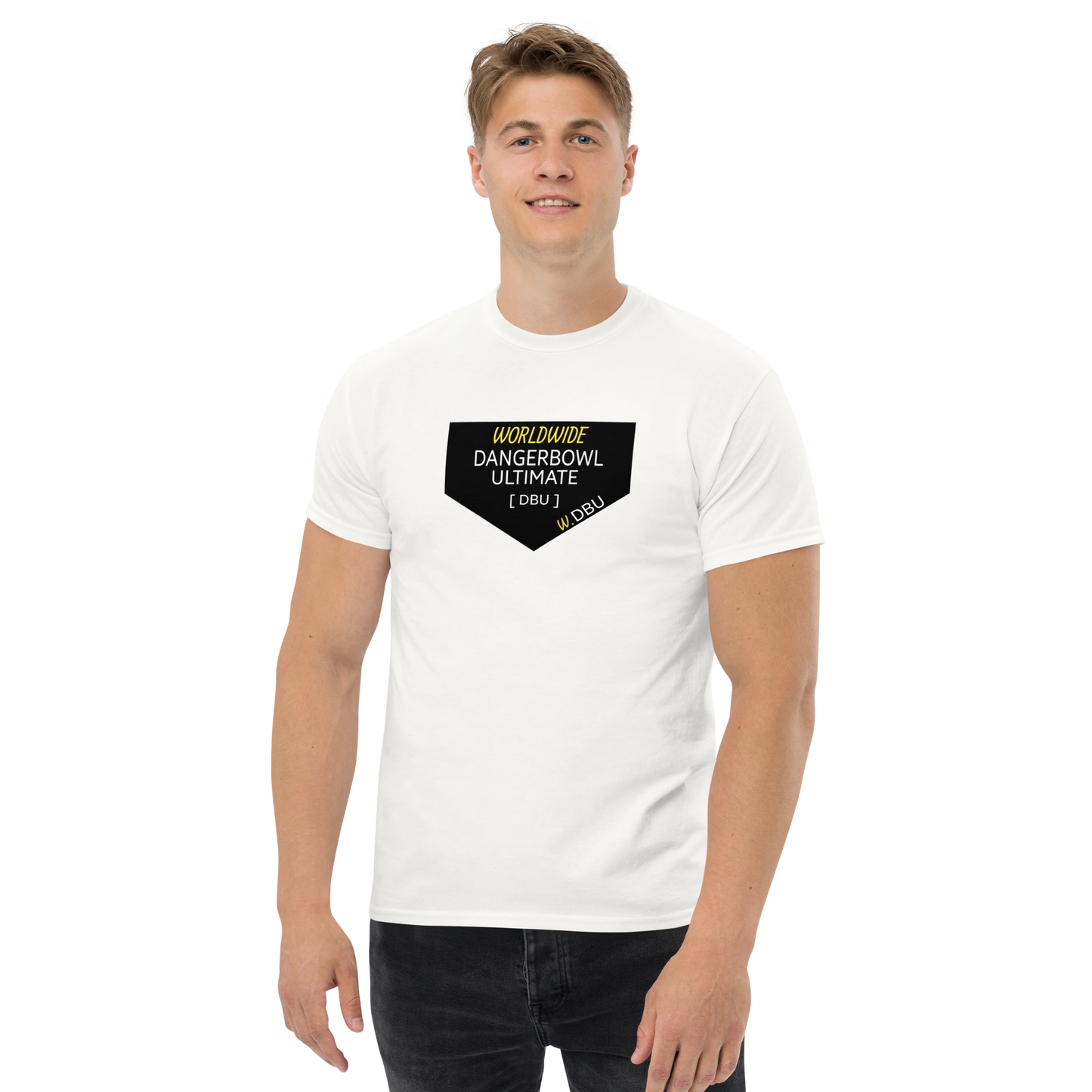 WORLDWIDE DANGERBOWL ULTIMATE SHIELD LOGO - Men's classic tee