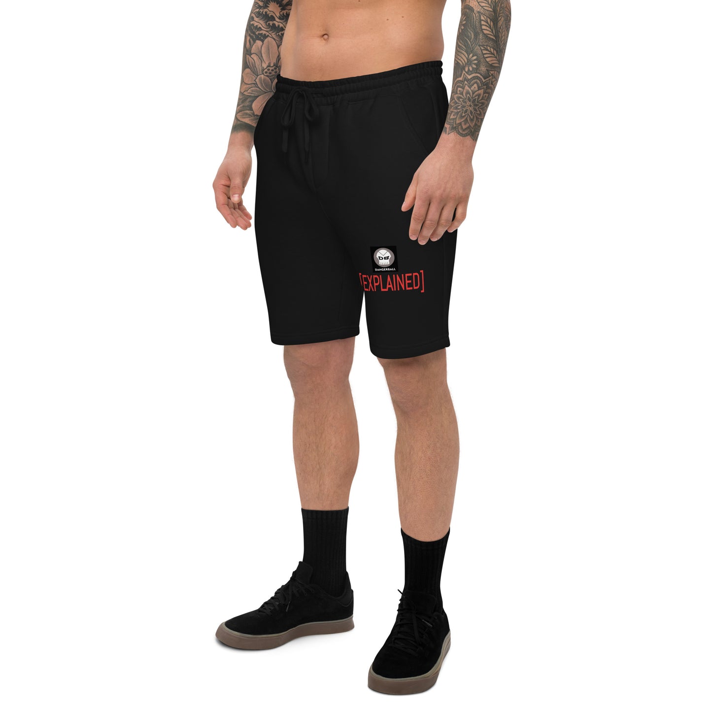 DB DANGERBALL SKULL LOGO - EXPLAINED- Men's fleece shorts