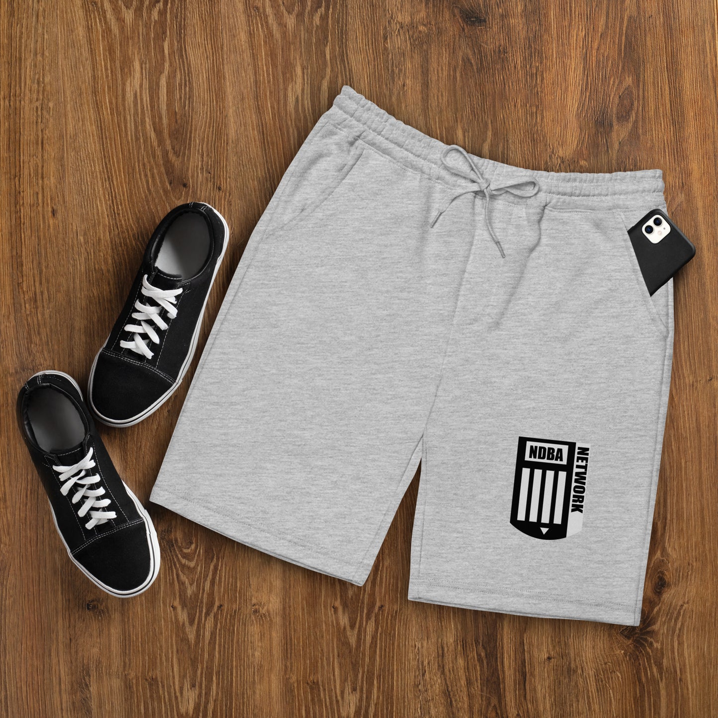 NDBA NETWORK SHIELD LOGO-Men's fleece shorts