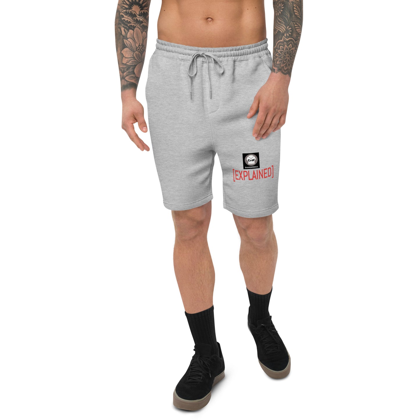 DB DANGERBALL SKULL LOGO - EXPLAINED- Men's fleece shorts