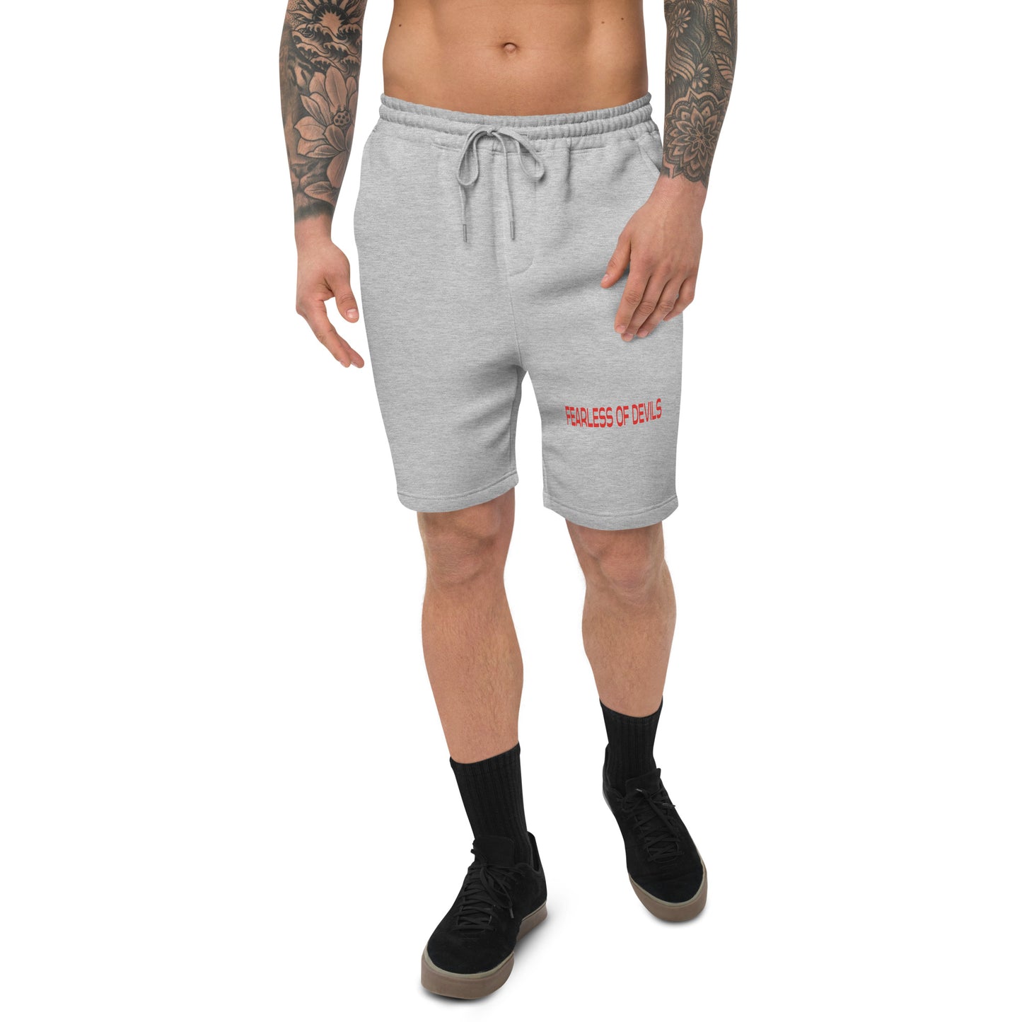 FEARLESS OF DEVILS -Men's fleece shorts