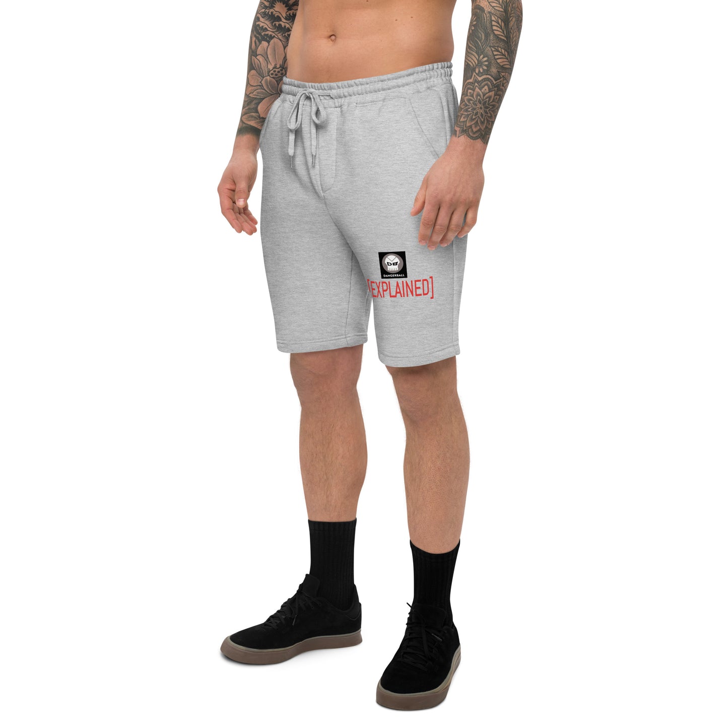 DB DANGERBALL SKULL LOGO - EXPLAINED- Men's fleece shorts