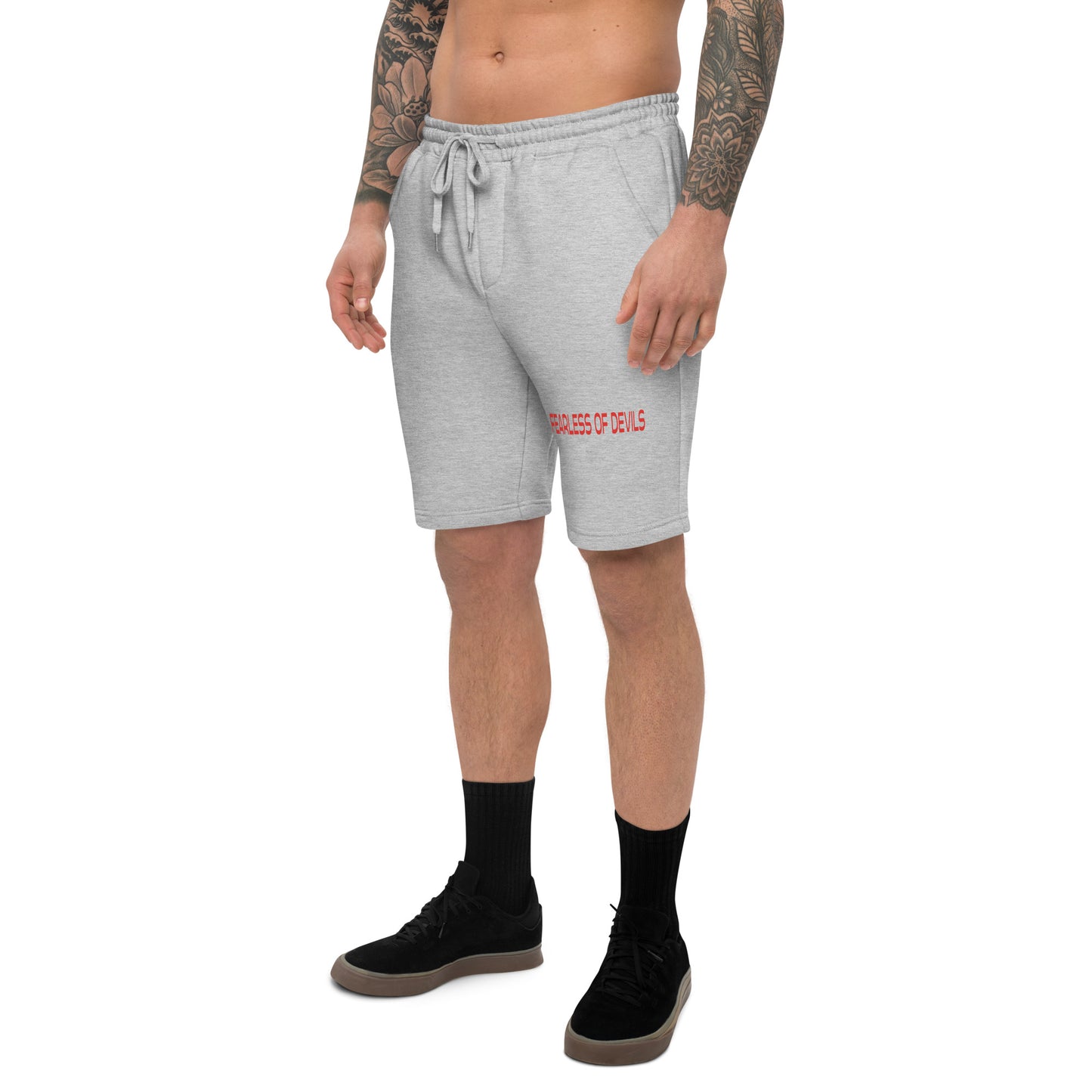 FEARLESS OF DEVILS -Men's fleece shorts