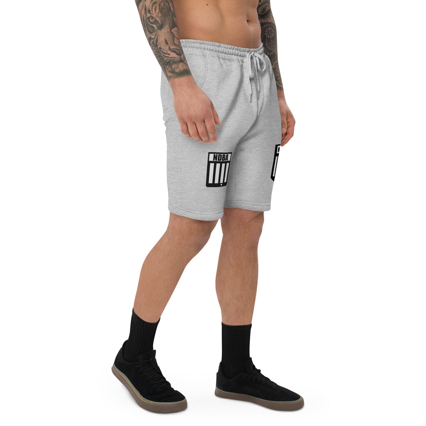NDBA NETWORK SHIELD LOGO & NDBA SHIELD LOGO - Men's fleece shorts