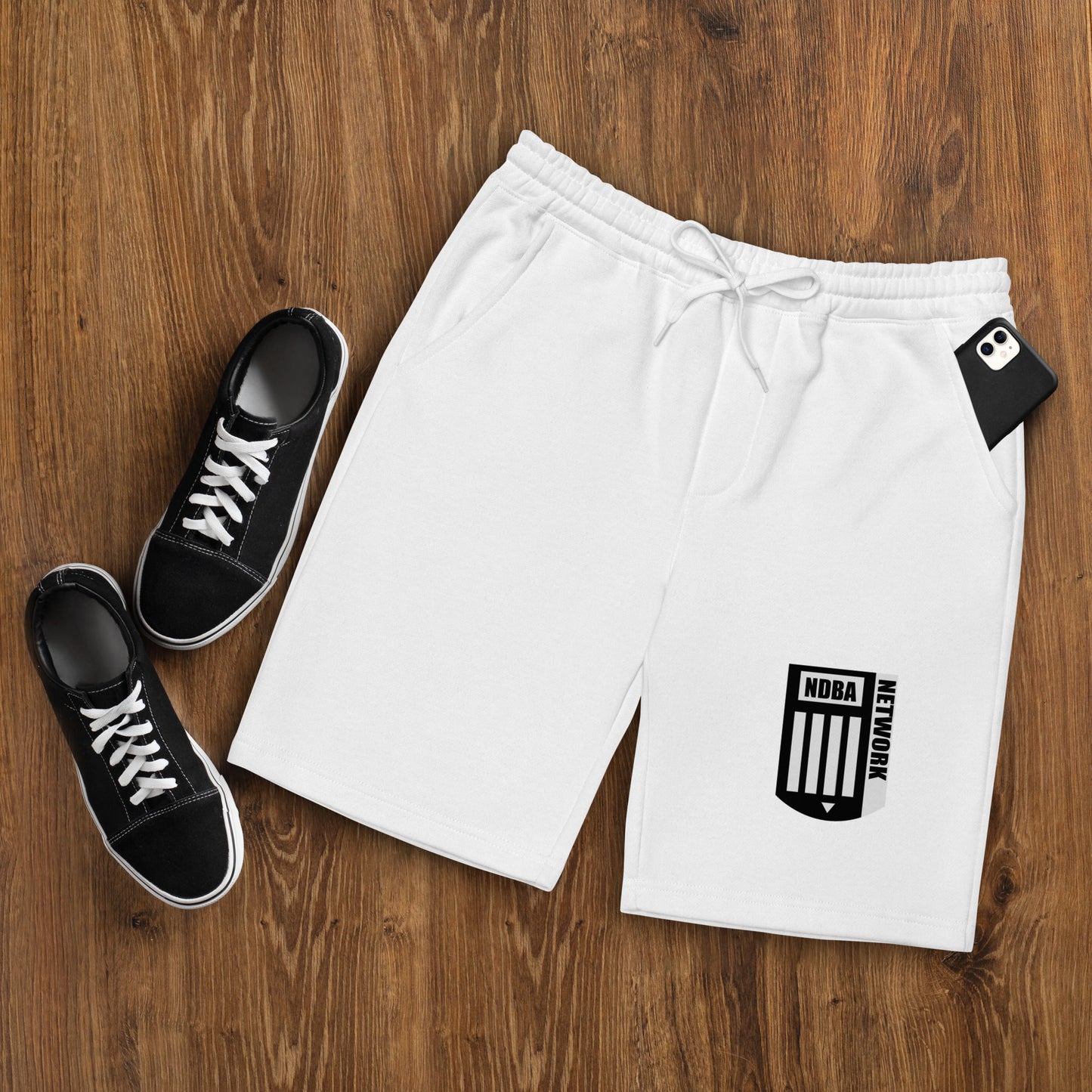 NDBA NETWORK SHIELD LOGO-Men's fleece shorts
