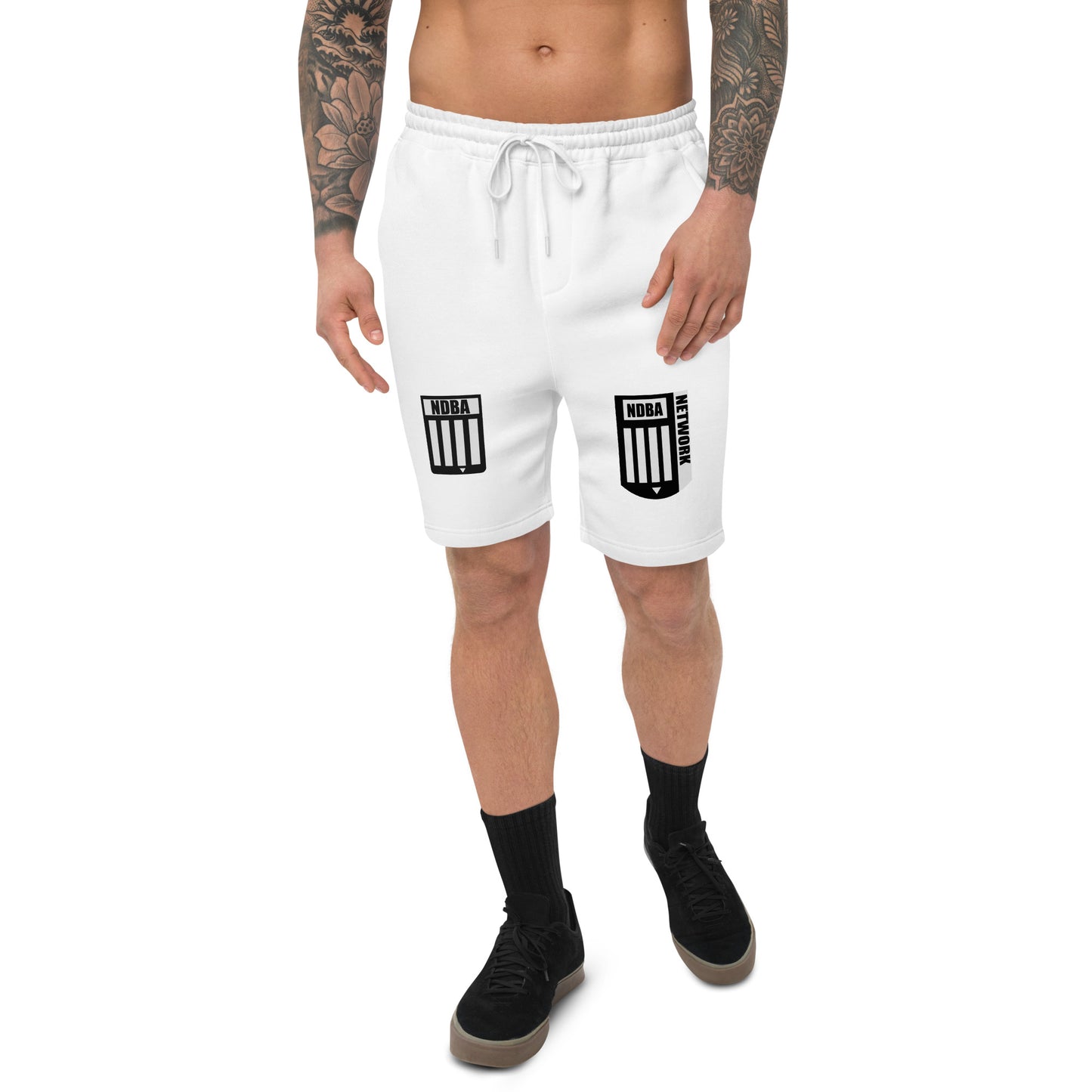 NDBA NETWORK SHIELD LOGO & NDBA SHIELD LOGO - Men's fleece shorts