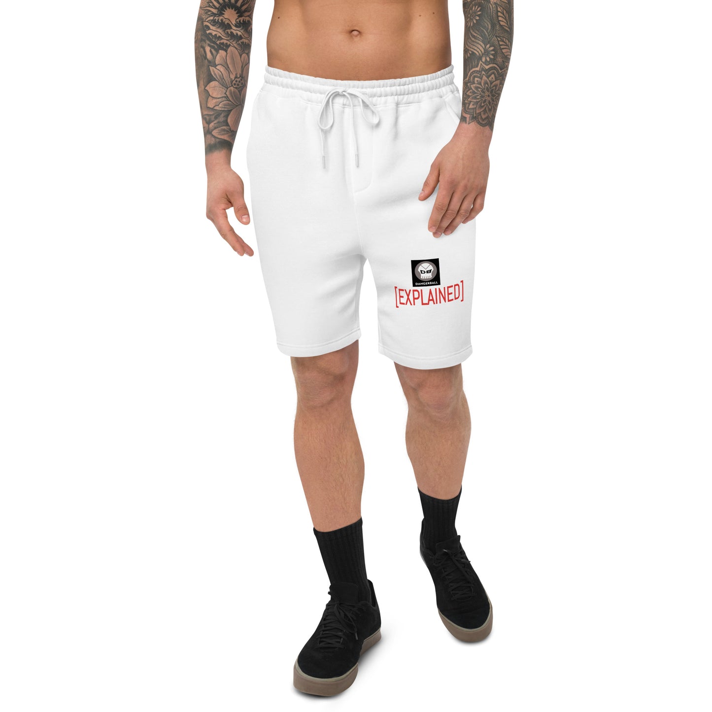 DB DANGERBALL SKULL LOGO - EXPLAINED- Men's fleece shorts