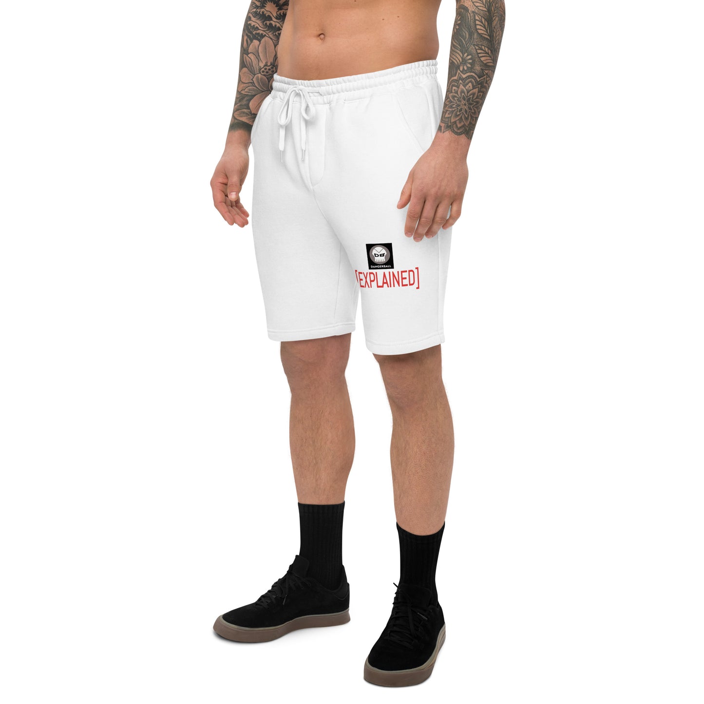 DB DANGERBALL SKULL LOGO - EXPLAINED- Men's fleece shorts