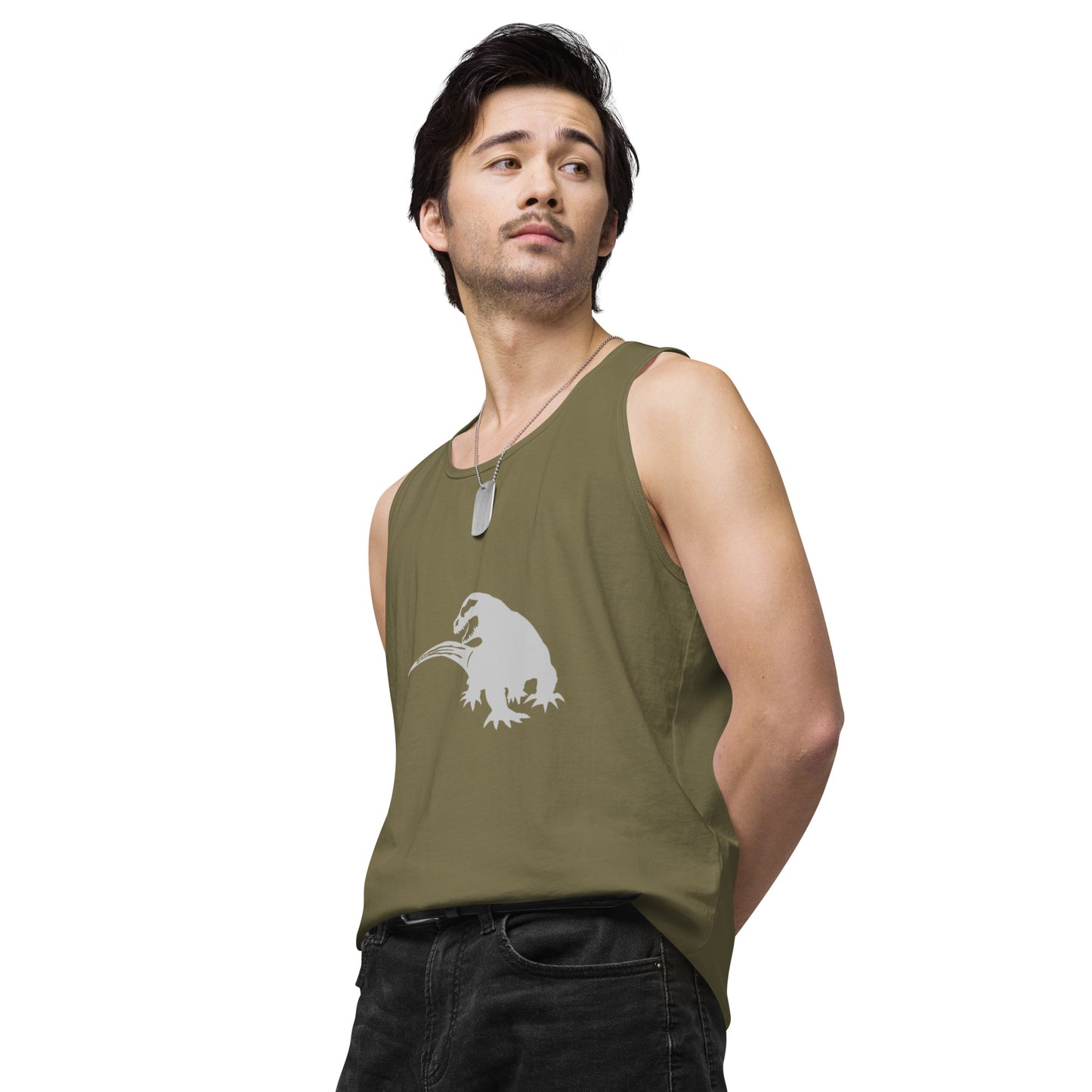 SPACE KOMODO DRAGON LOGO - SUBB'AUTOMATIC - Men’s premium tank top