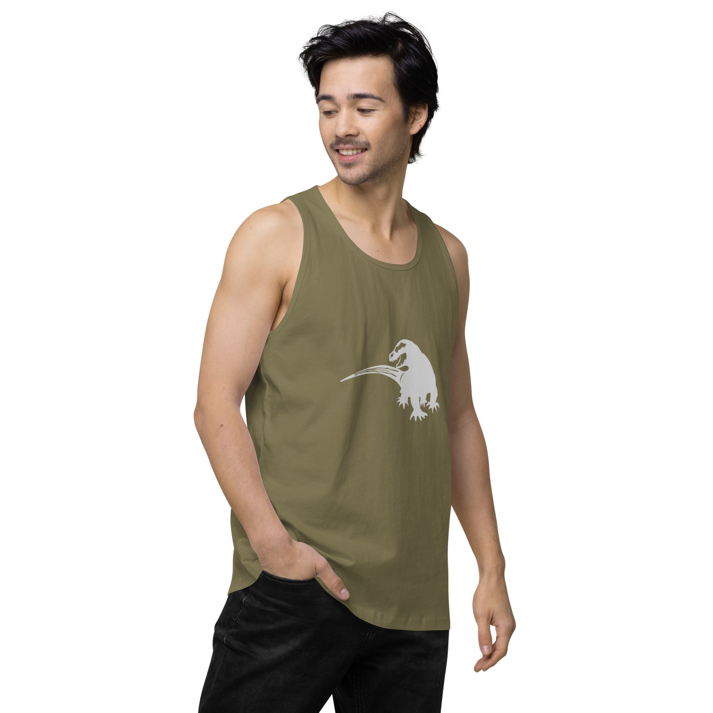 SPACE KOMODO DRAGON LOGO - SUBB'AUTOMATIC - Men’s premium tank top