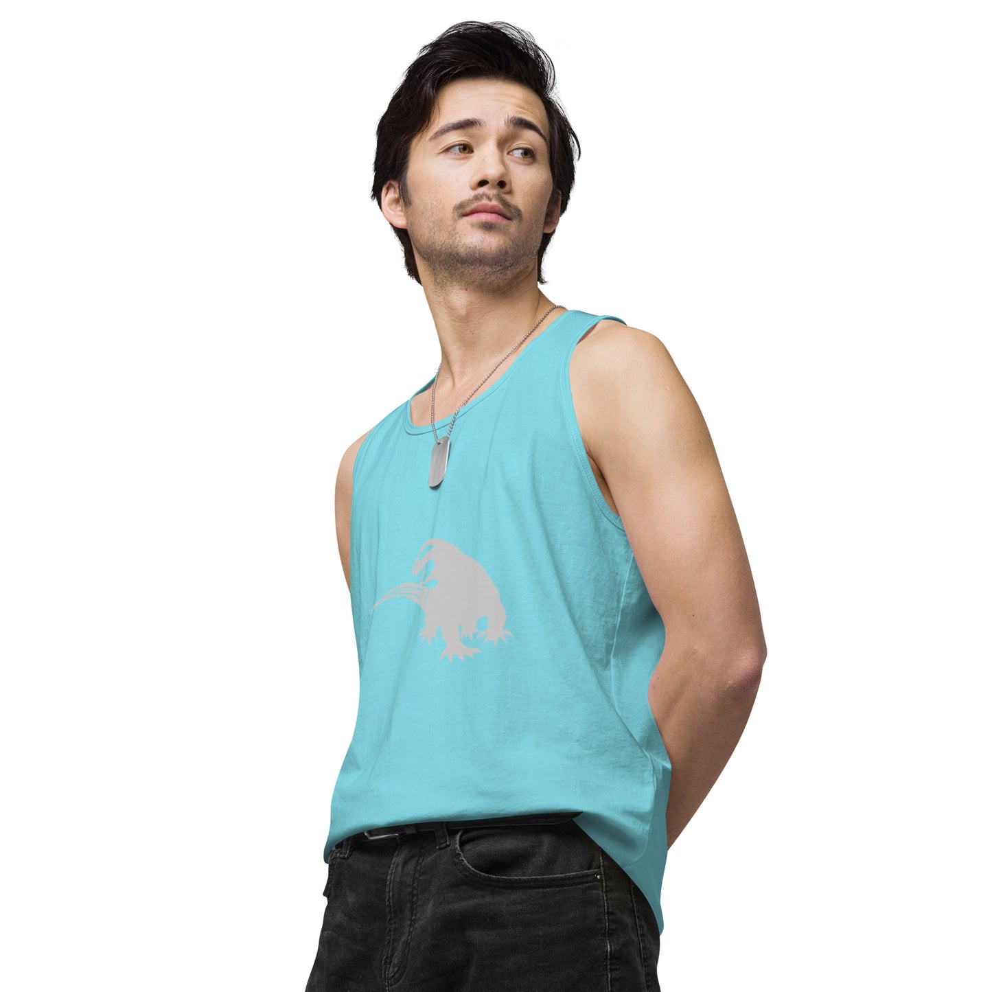 SPACE KOMODO DRAGON LOGO - SUBB'AUTOMATIC - Men’s premium tank top