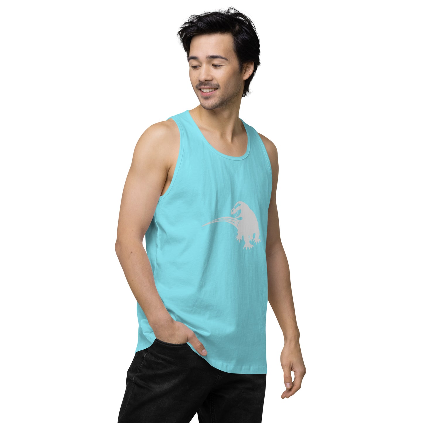 SPACE KOMODO DRAGON LOGO - SUBB'AUTOMATIC - Men’s premium tank top