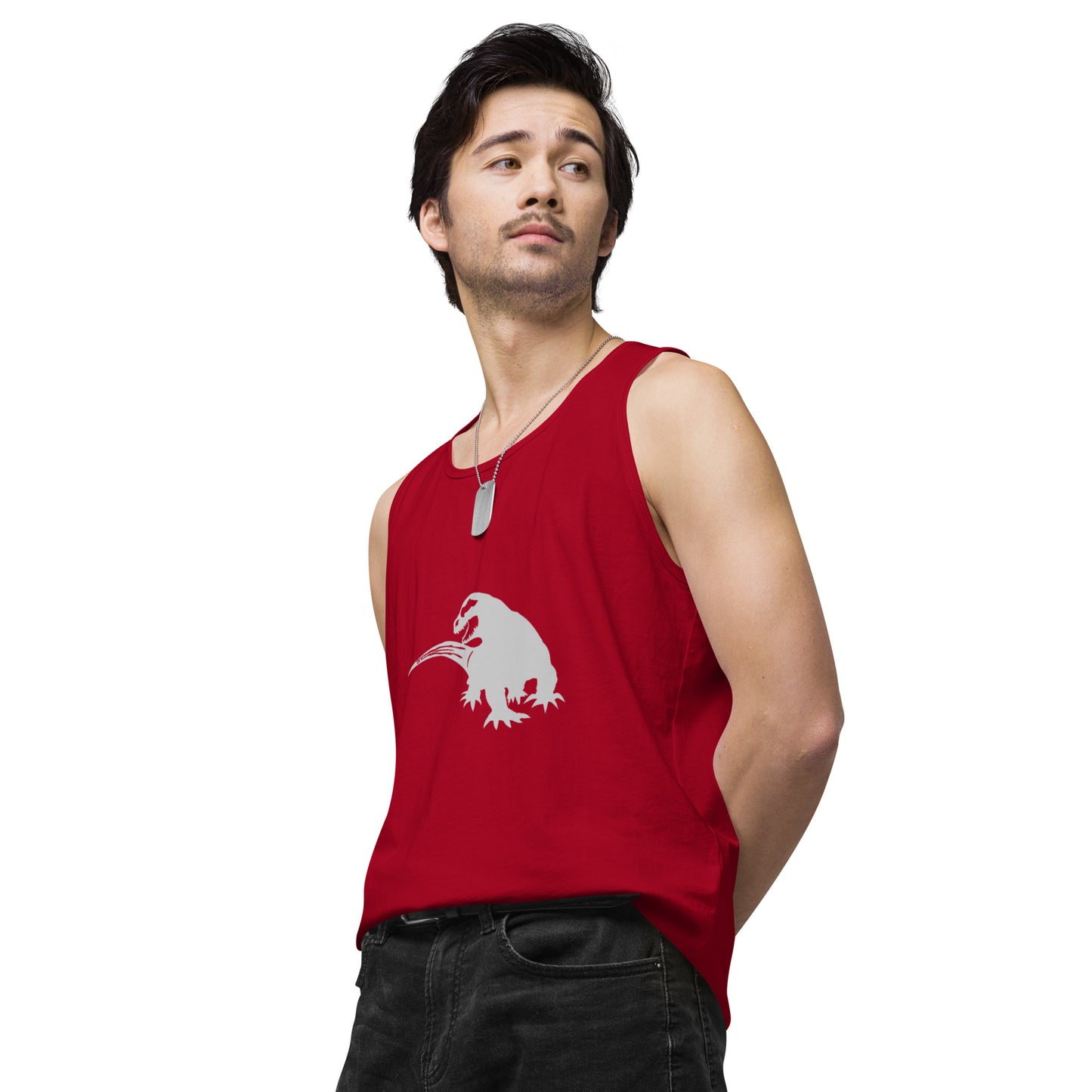 SPACE KOMODO DRAGON LOGO - SUBB'AUTOMATIC - Men’s premium tank top