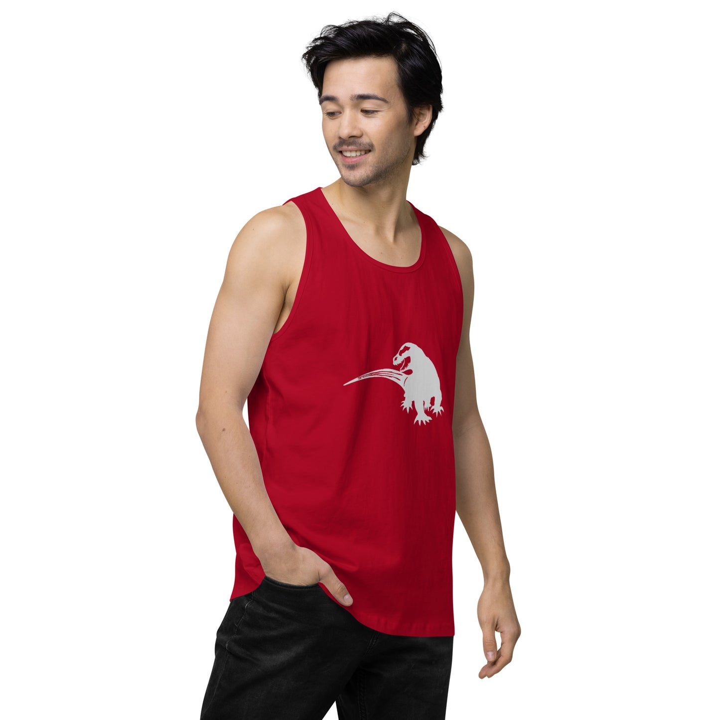 SPACE KOMODO DRAGON LOGO - SUBB'AUTOMATIC - Men’s premium tank top