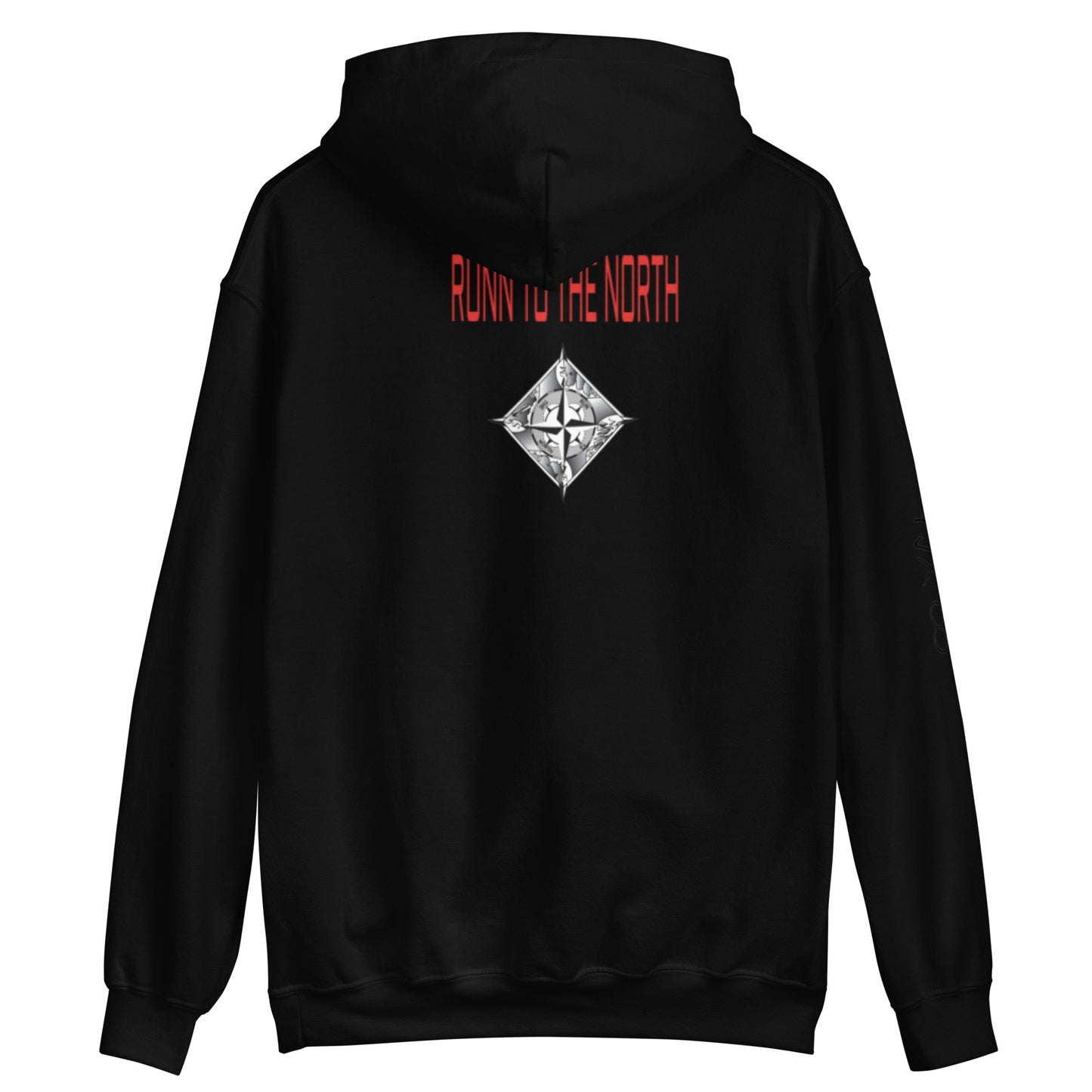 RUNN TO THE NORTH - COMPASS LOGO -RHINO BLAST #4 - Unisex Hoodie