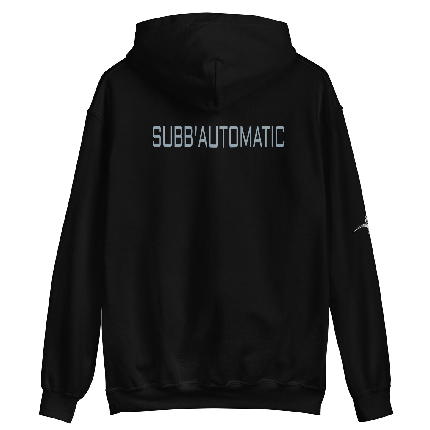 SUBB’AUTOMATIC- SUBB’ - SPACE KOMODO DRAGON TEXT & LOGO- BE SILENT BE DEADLY- FEARLESS OF DEVILS- STRIKE BEFORE THEY DO- Unisex Hoodie