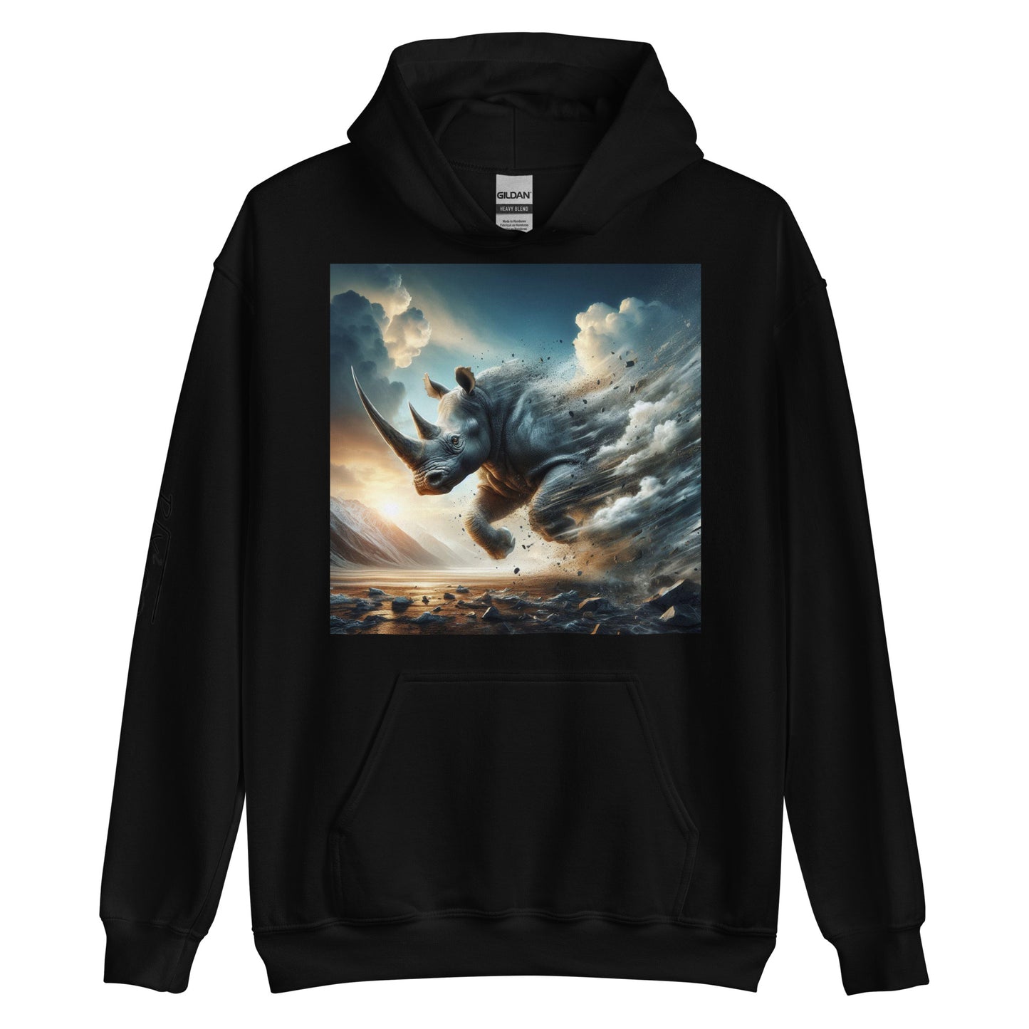 RUNN TO THE NORTH - COMPASS LOGO -RHINO BLAST #1- Unisex Hoodie