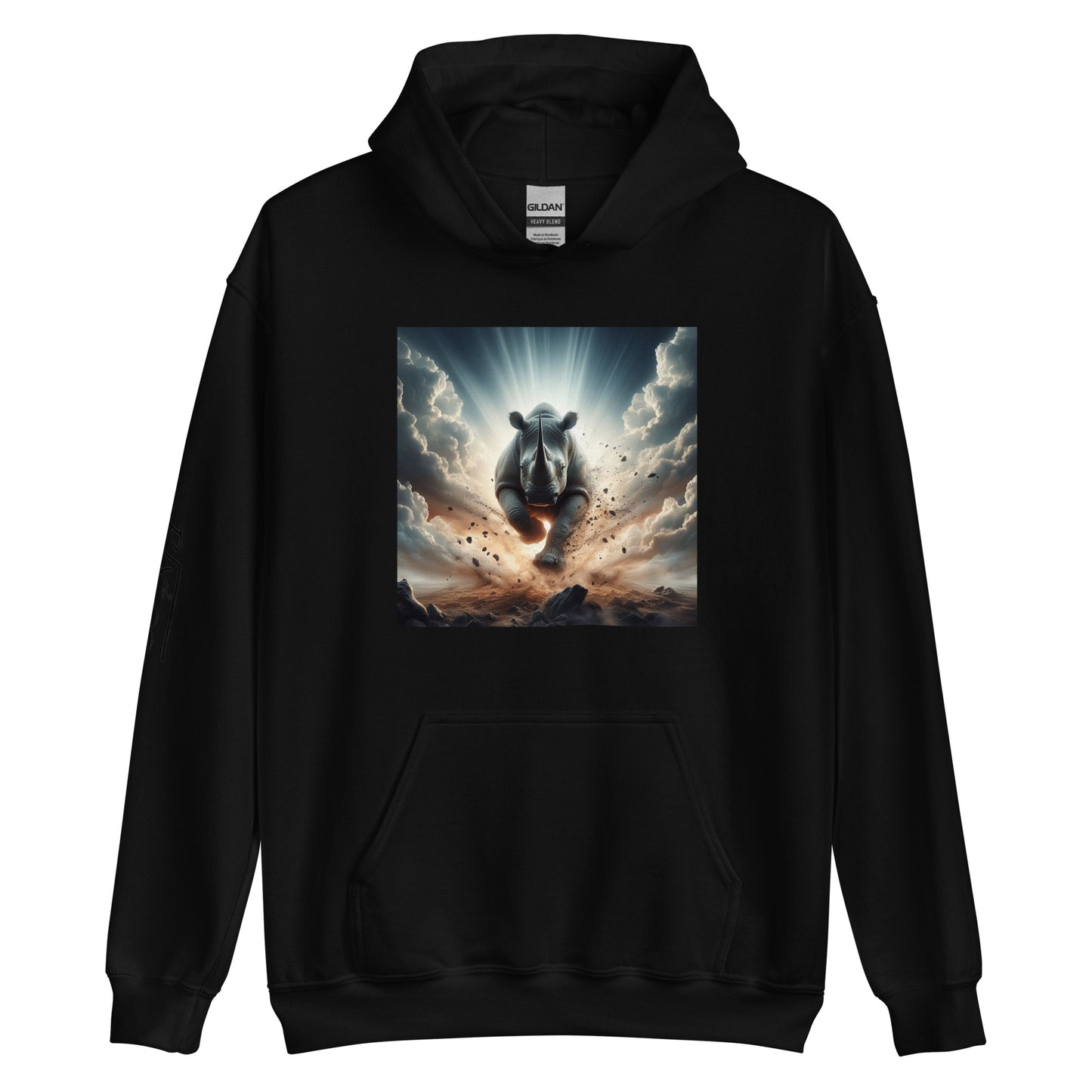 RUNN TO THE NORTH - COMPASS LOGO -RHINO BLAST #2 - Unisex Hoodie