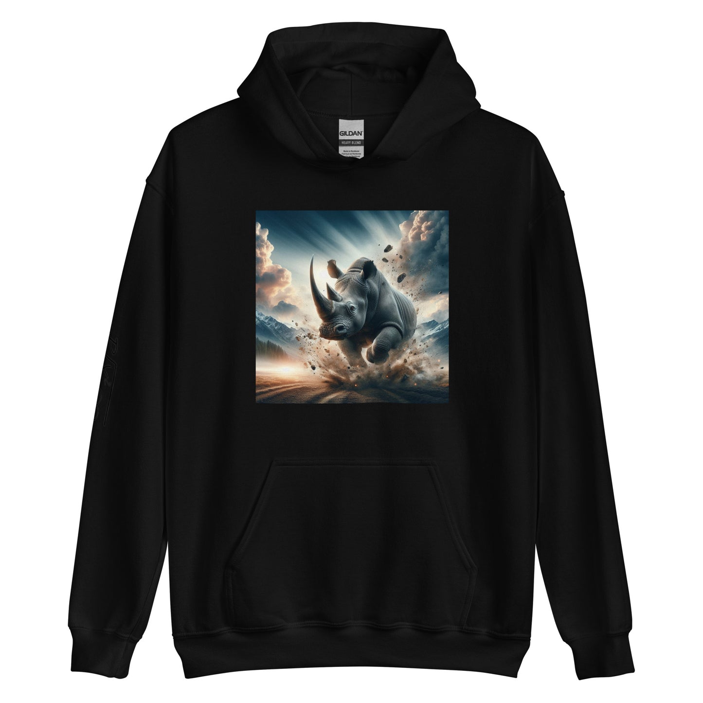 RUNN TO THE NORTH - COMPASS LOGO -RHINO BLAST #4 - Unisex Hoodie