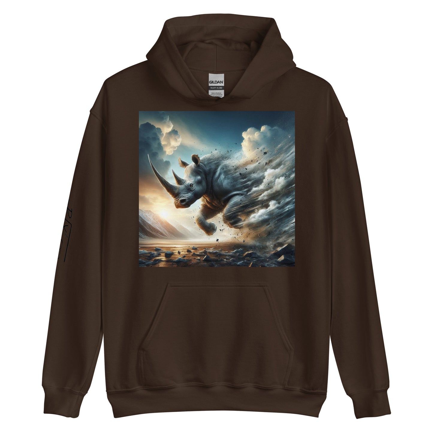 RUNN TO THE NORTH - COMPASS LOGO -RHINO BLAST #1- Unisex Hoodie