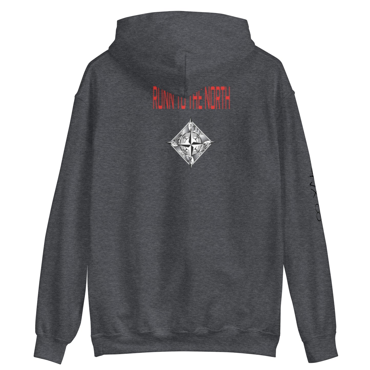 RUNN TO THE NORTH - COMPASS LOGO -RHINO BLAST #4 - Unisex Hoodie