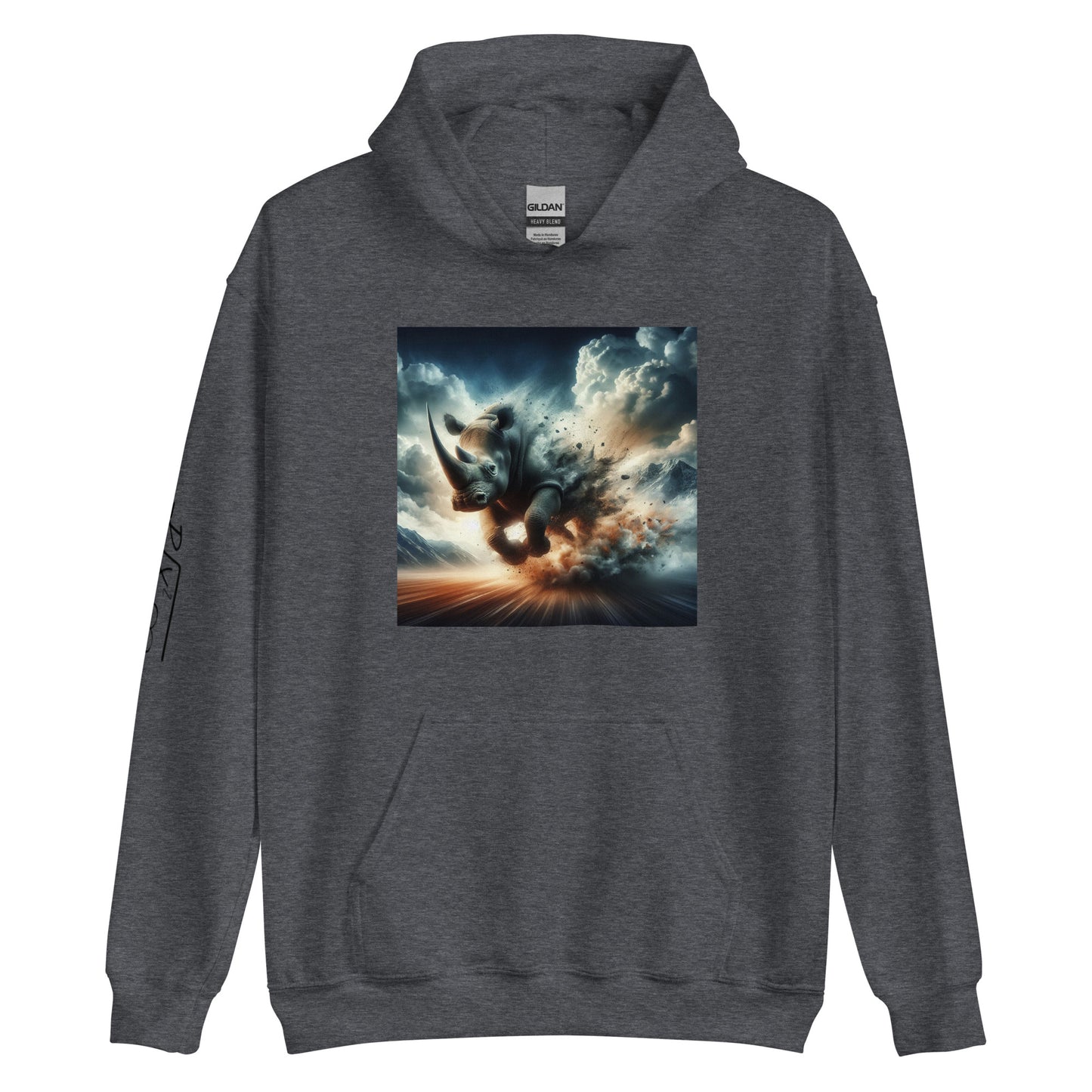 RUNN TO THE NORTH - COMPASS LOGO -RHINO BLAST #3 - Unisex Hoodie