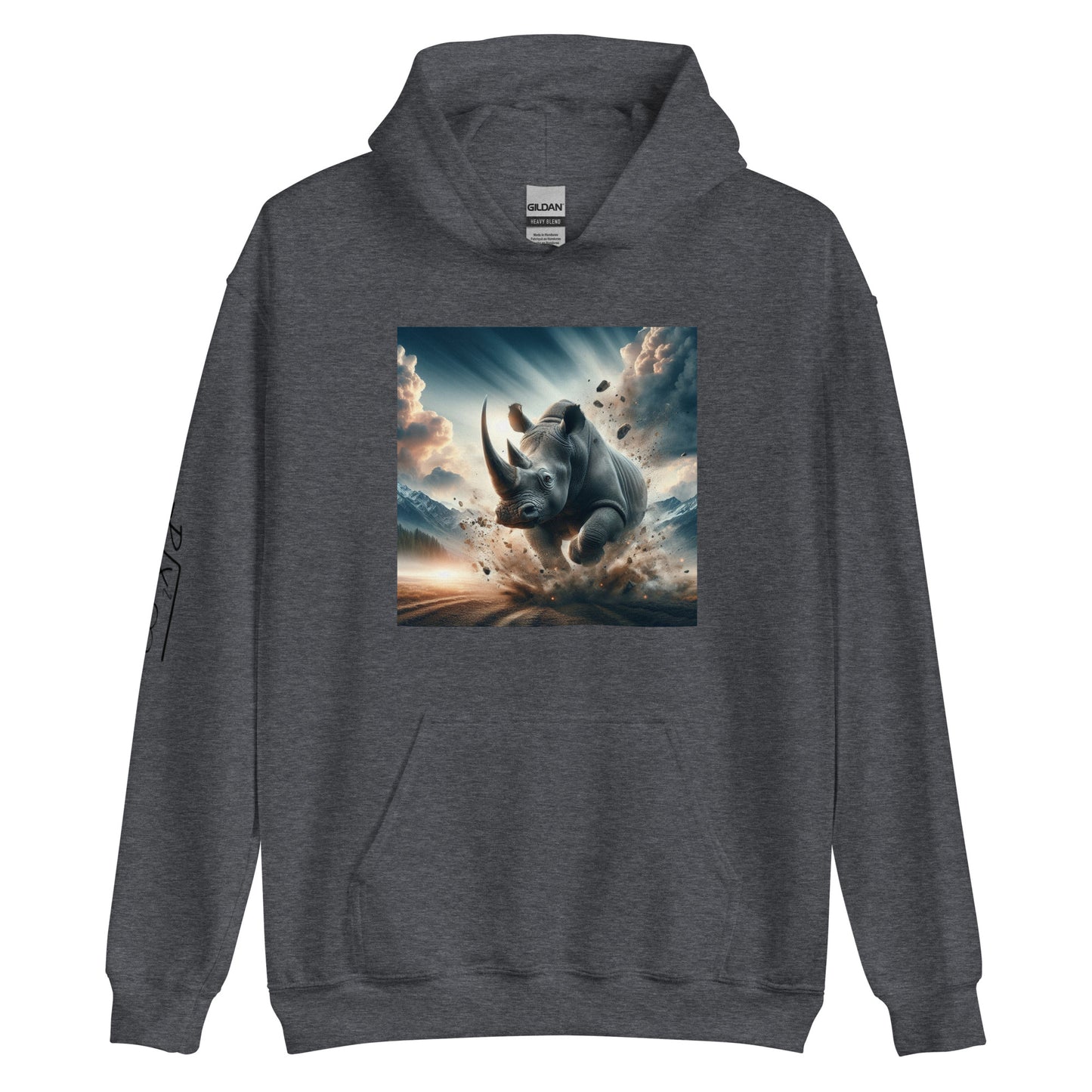 RUNN TO THE NORTH - COMPASS LOGO -RHINO BLAST #4 - Unisex Hoodie