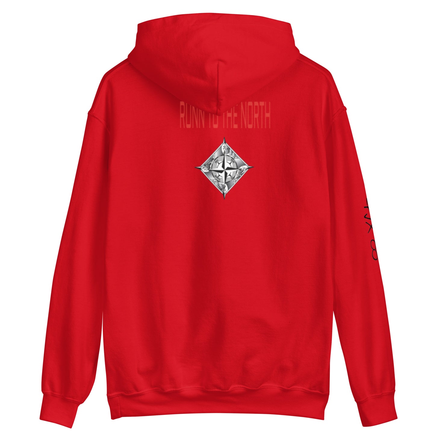 RUNN TO THE NORTH - COMPASS LOGO -RHINO BLAST #4 - Unisex Hoodie