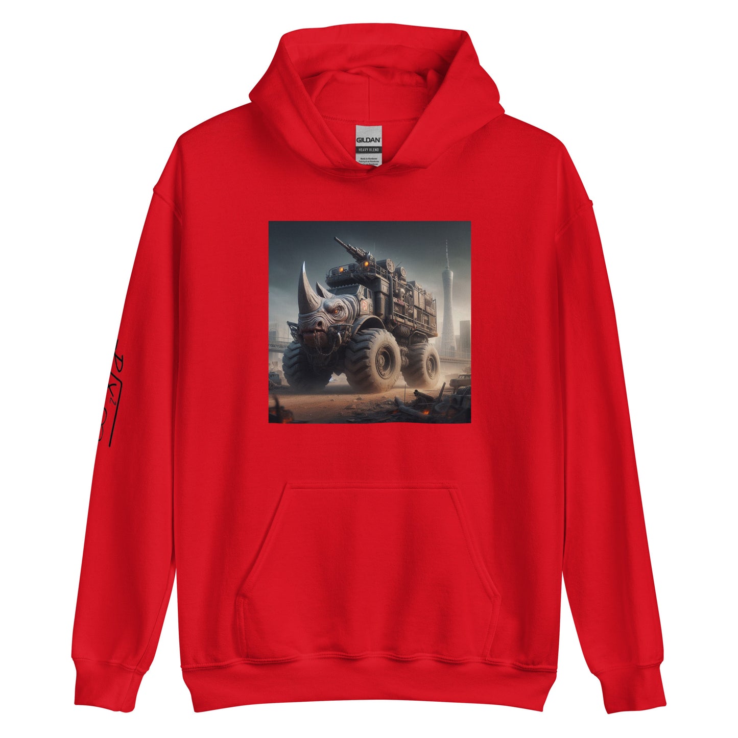 RUNN TO THE NORTH - COMPASS LOGO -RHINO TRUCK #3 -Unisex Hoodie