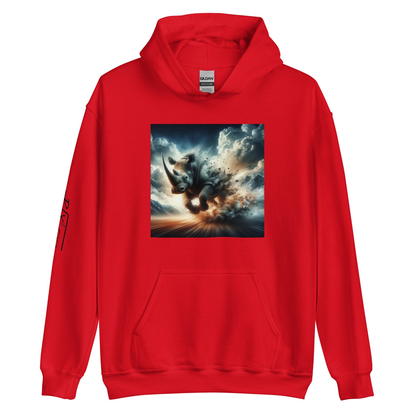 RUNN TO THE NORTH - COMPASS LOGO -RHINO BLAST #3 - Unisex Hoodie