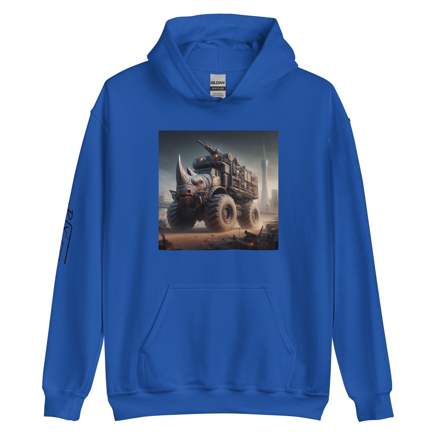 RUNN TO THE NORTH - COMPASS LOGO -RHINO TRUCK #3 -Unisex Hoodie