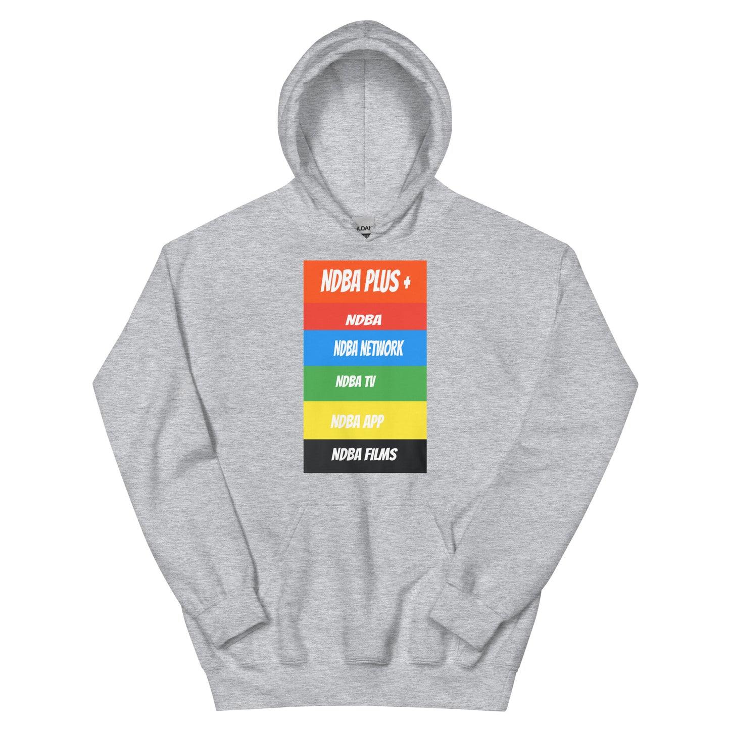 NDBA - NDBA PLUS + - NDBA NETWORK - NDBA TV - NDBA APP - NDBA FILMS - Unisex Hoodie