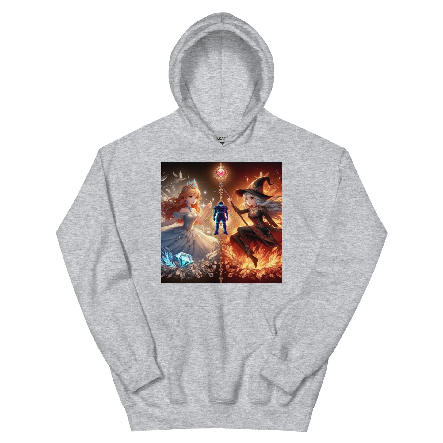 DANGERBALL - HUMAN WEAPON - VS FIRE CHIC OR ICE CHIC - VERSION - Unisex Hoodie