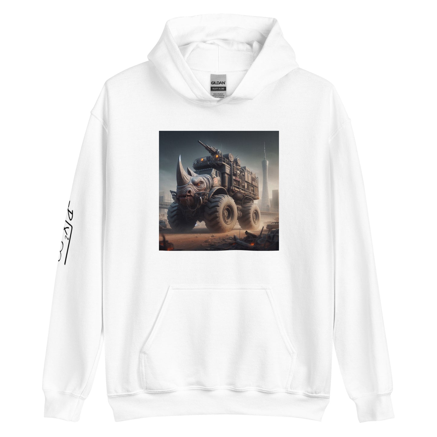 RUNN TO THE NORTH - COMPASS LOGO -RHINO TRUCK #3 -Unisex Hoodie