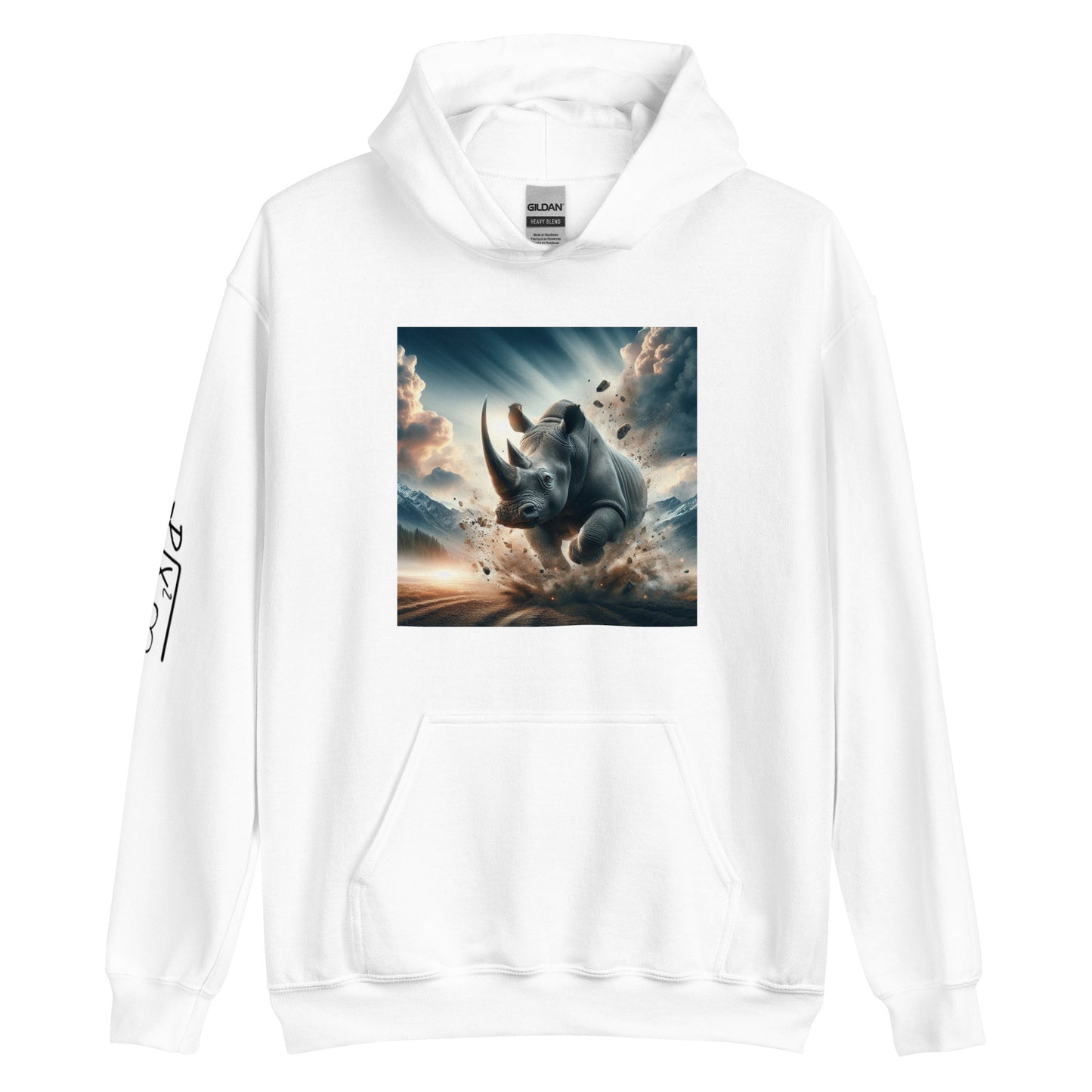 RUNN TO THE NORTH - COMPASS LOGO -RHINO BLAST #4 - Unisex Hoodie