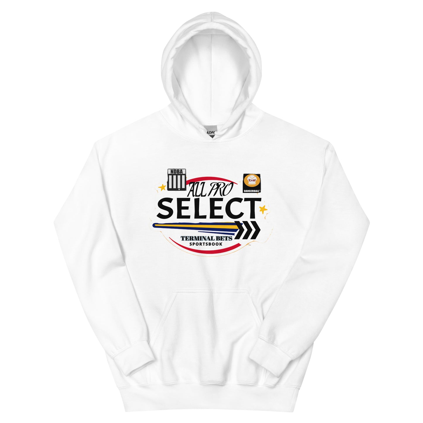 TERMINAL BETS - ALL PRO SELECT - NDBA SHIELD - DANGERBALL SKULL LOGO - #1 - Unisex Hoodie