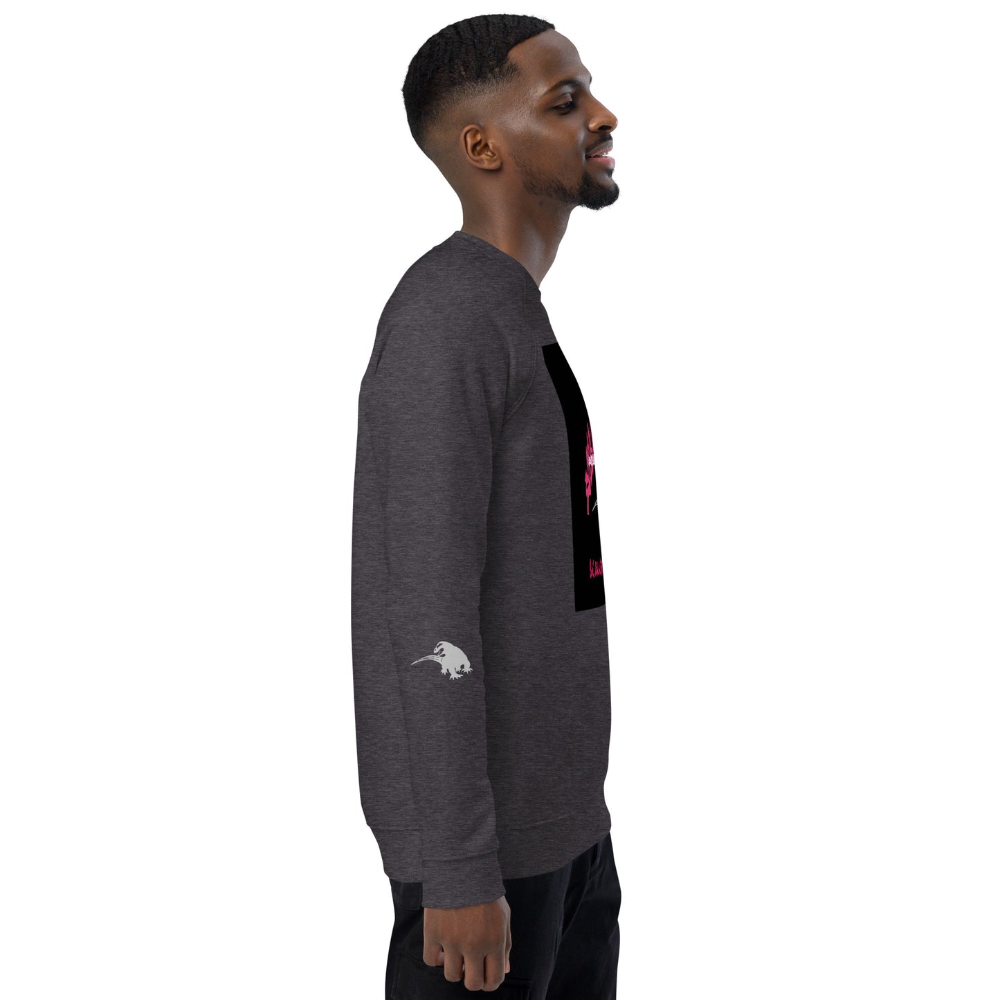 SUBB'AUTOMATIC- SPACE KOMODO DRAGON - BE SILENT BE DEADLY - Unisex organic raglan sweatshirt