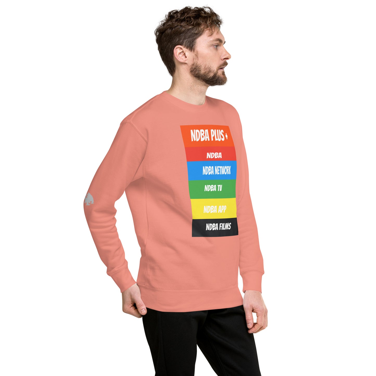 NDBA - NDBA PLUS + - NDBA NETWORK - NDBA TV - NDBA APP - NDBA FILMS - Unisex Premium Sweatshirt