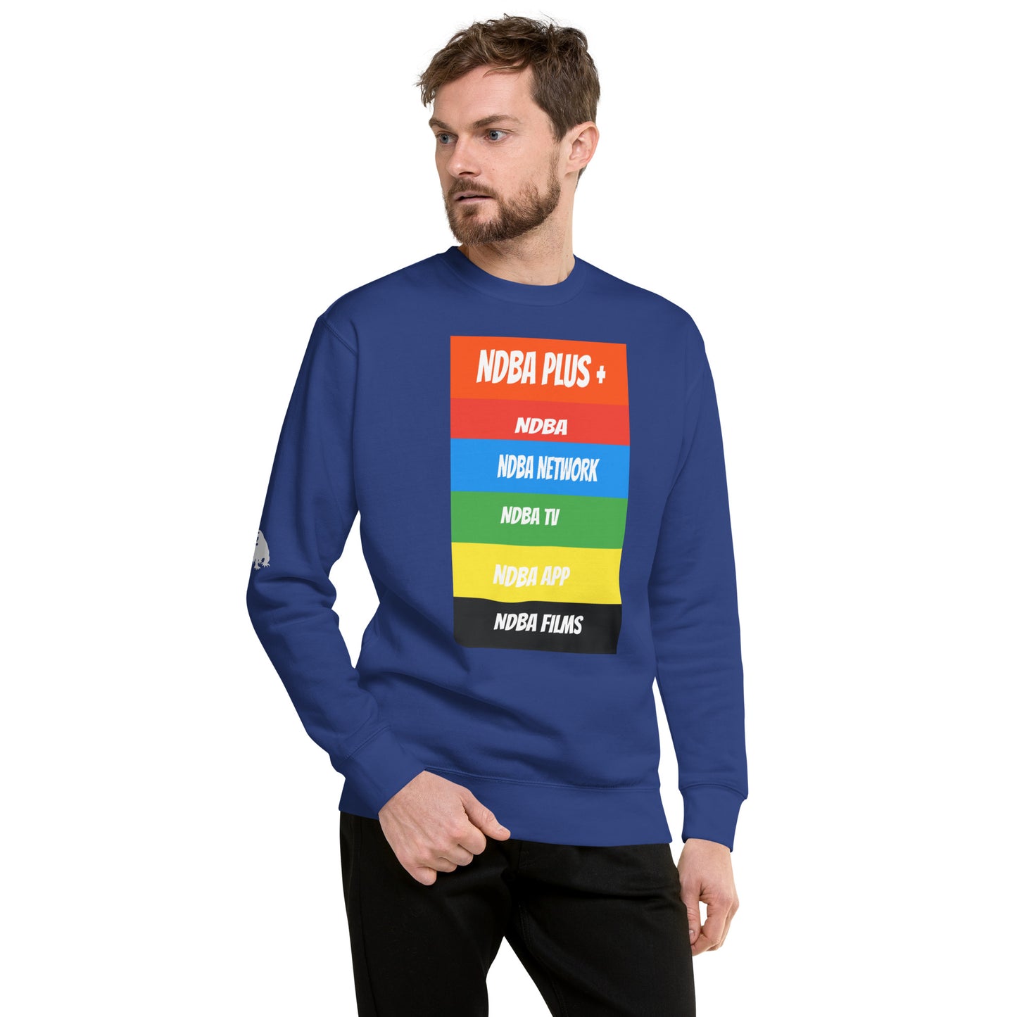 NDBA - NDBA PLUS + - NDBA NETWORK - NDBA TV - NDBA APP - NDBA FILMS - Unisex Premium Sweatshirt