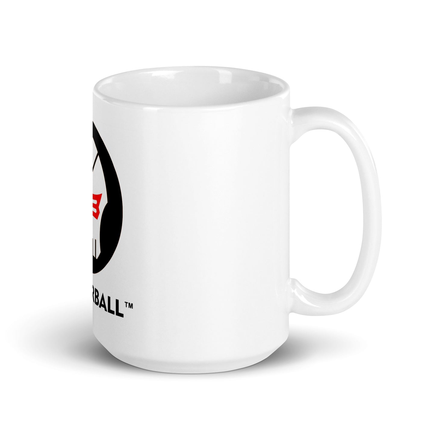 DB DANGERBALL SKULL- White glossy mug