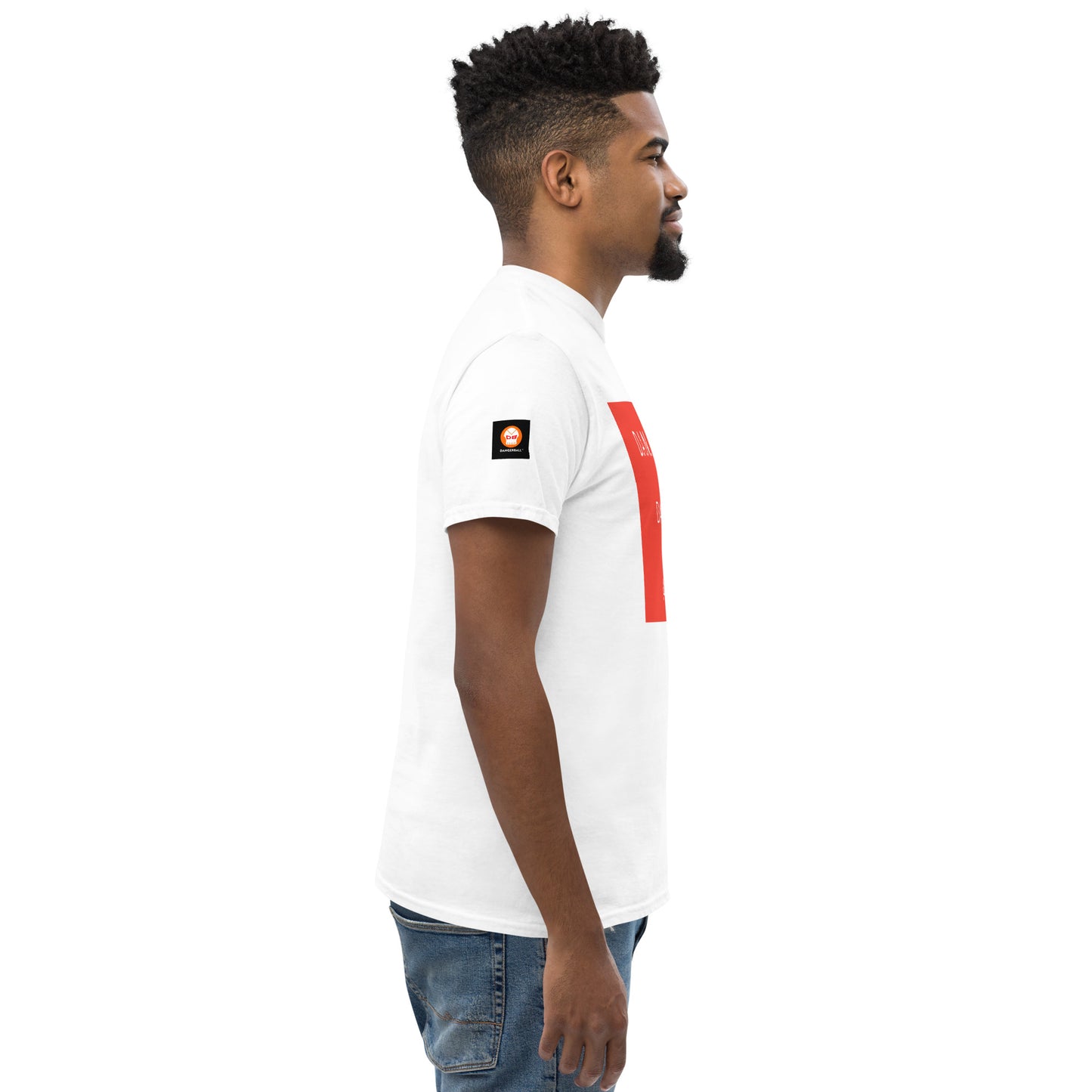 D.A.N.G.E.R.B.A.L.L. TEXT - SLEEVE DANGERBALL DB ORANGE - QUOTE DANGERBALL IS AWESOME