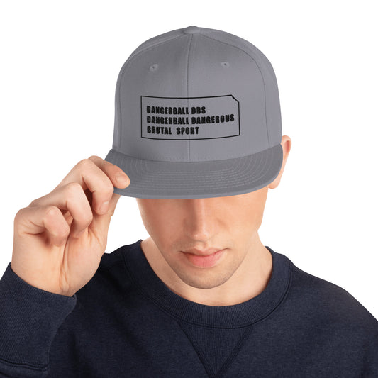 DANGERBALL DBS DANGEROUS BRUTAL SPORT TEXT -Snapback Hat