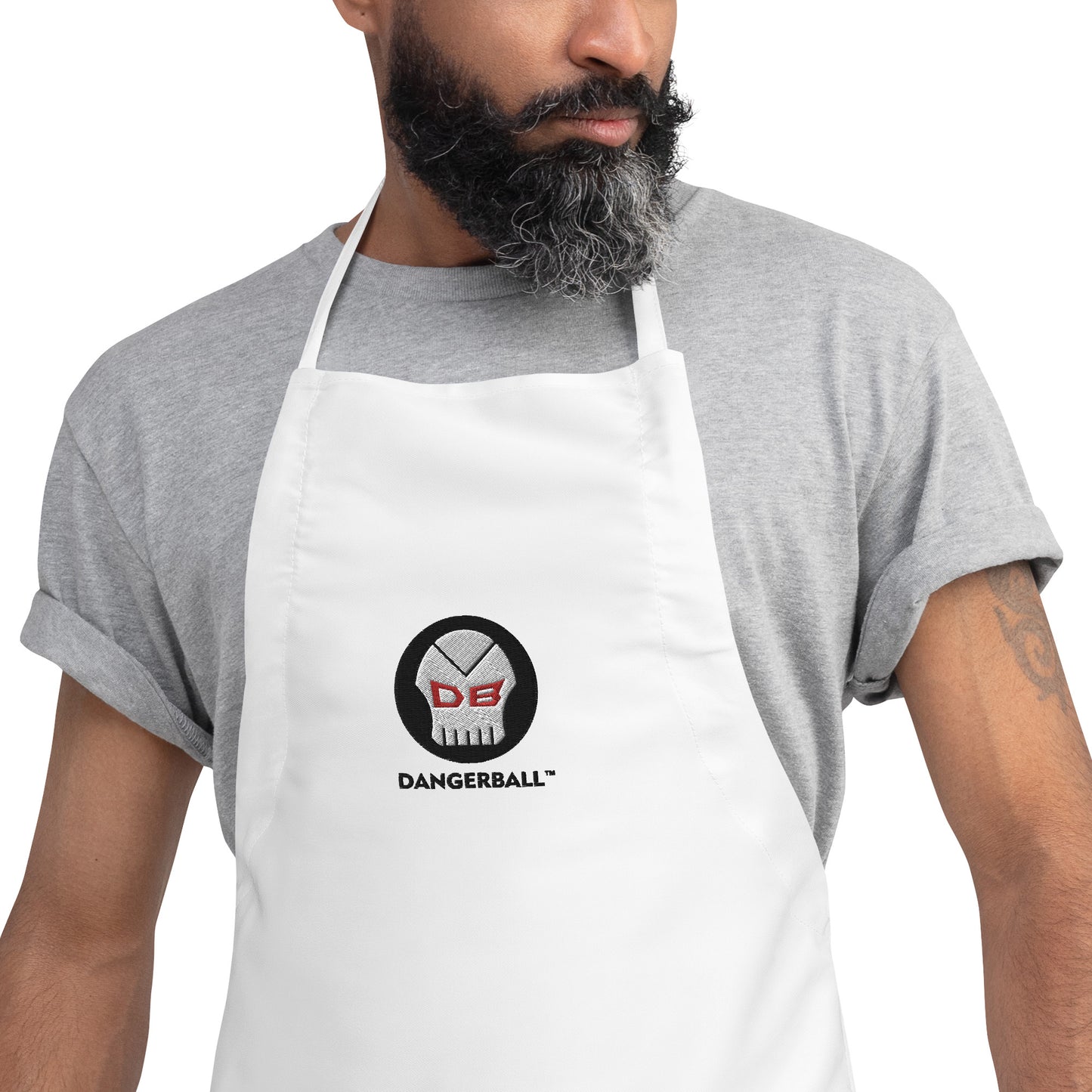 DB DANGERBALL SKULL- Embroidered Apron