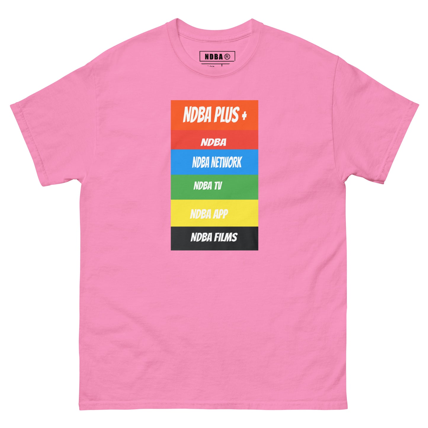 NDBA - NDBA PLUS + - NDBA NETWORK - NDBA TV - NDBA APP - NDBA FILMS - Mens classic tee