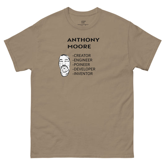 ANTHONY MOORE - CREATOR - ENGINEER- POINEER- DEVELOPER- INVENTOR - Men's classic tee